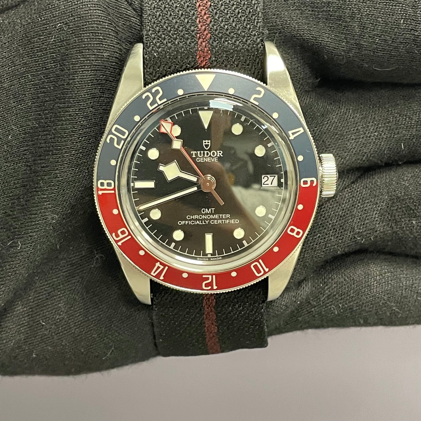 Tudor Black Bay GMT 41mm Black Dial Ref# 79830RB