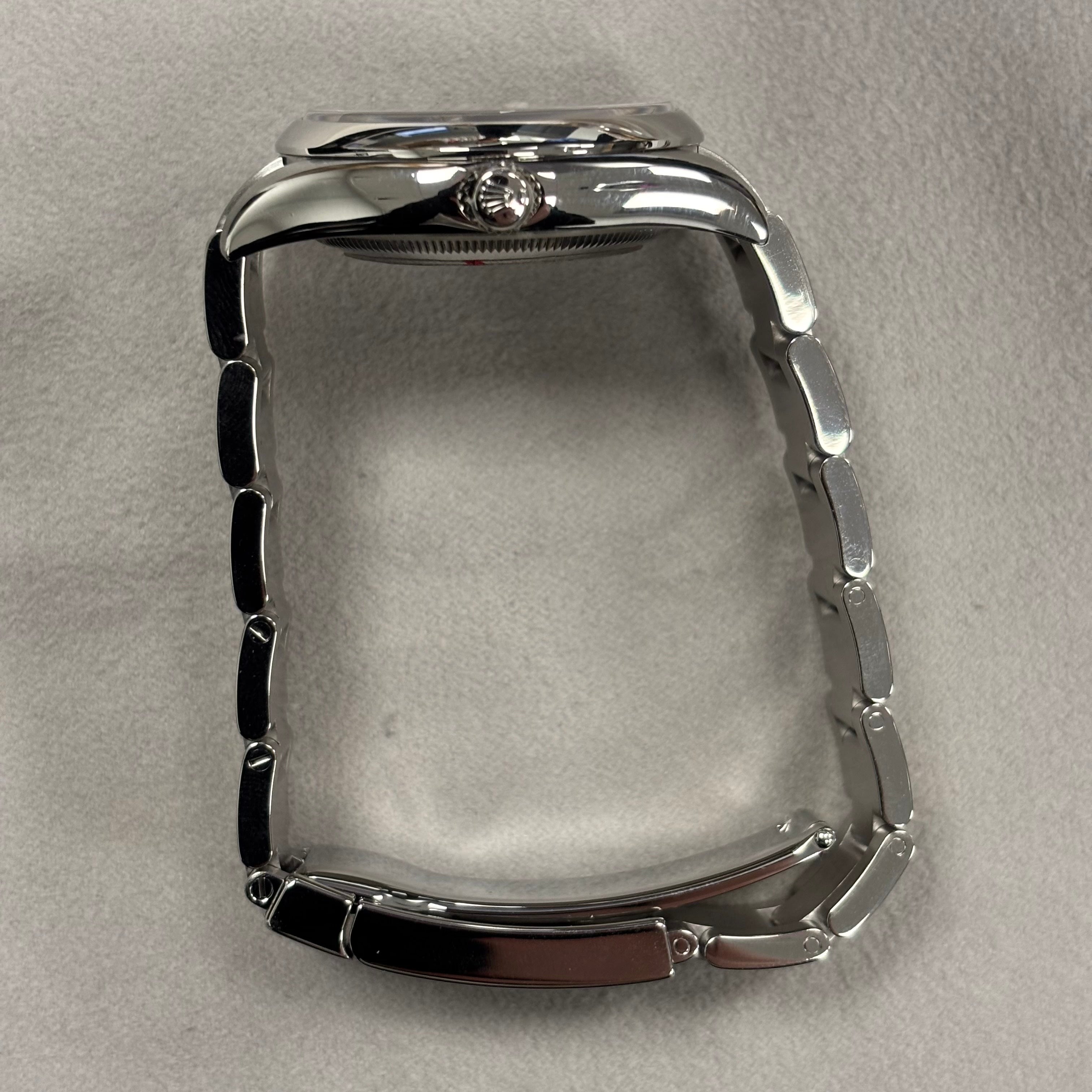 Rolex Oyster Perpetual 34mm Blue Dial Watch Ref# 114200 - Happy Jewelers Fine Jewelry Lifetime Warranty