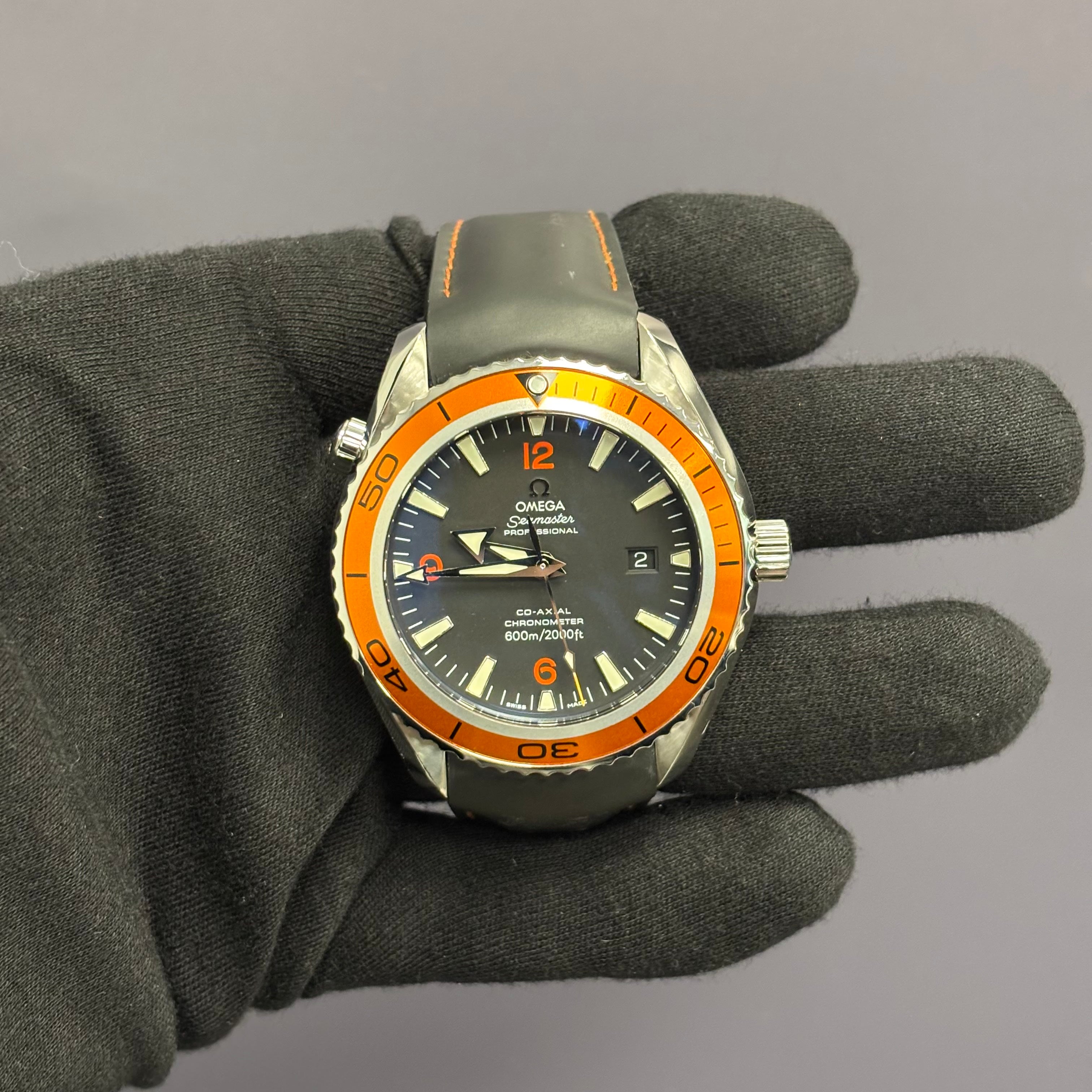 Omega Seamaster 45.5mm Black Dial Watch Ref# 2908.50.91 - Happy Jewelers Fine Jewelry Lifetime Warranty