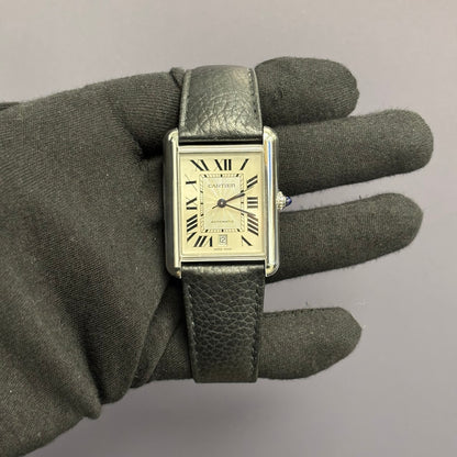 Cartier Tank 31mm Silver Dial Watch Ref# WSTA0040 - Happy Jewelers Fine Jewelry Lifetime Warranty
