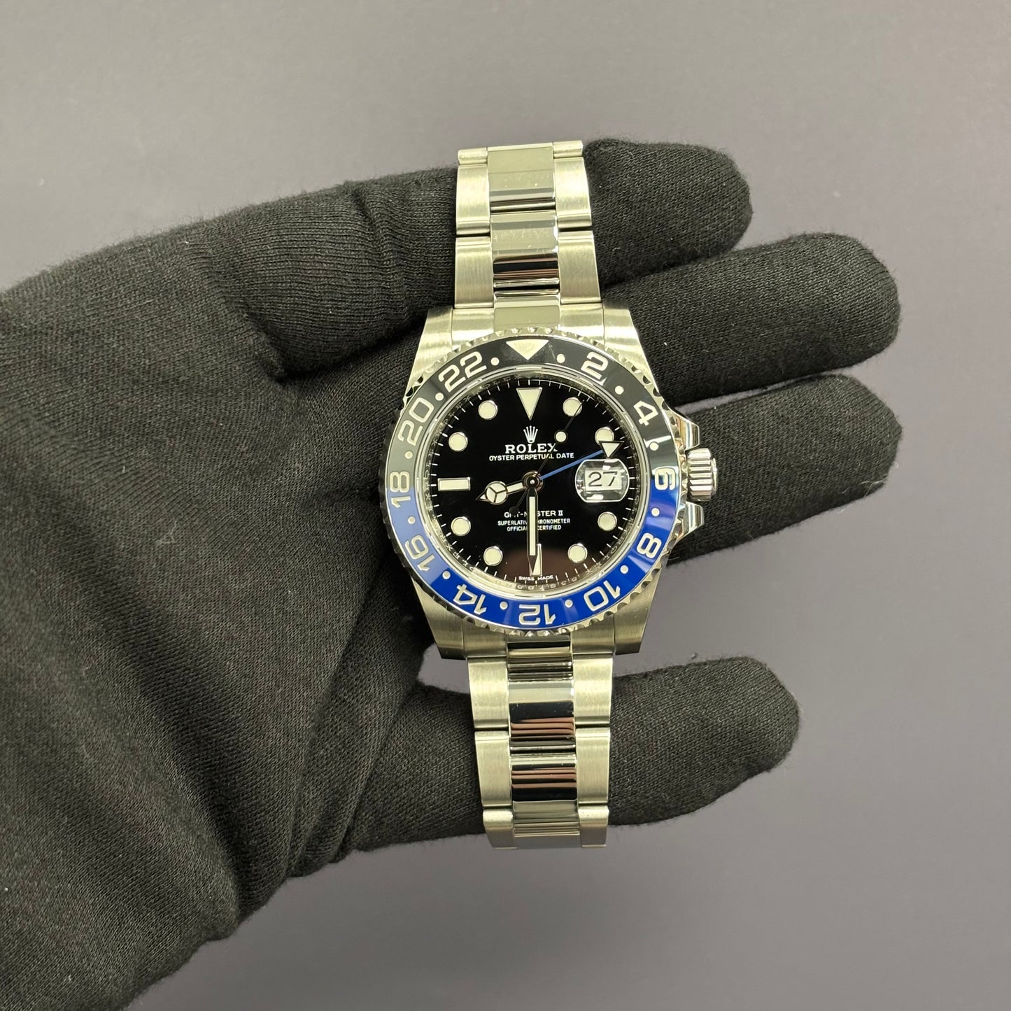 Rolex GMT-Master II 40mm Black Dial Watch Ref# 126710BLNR