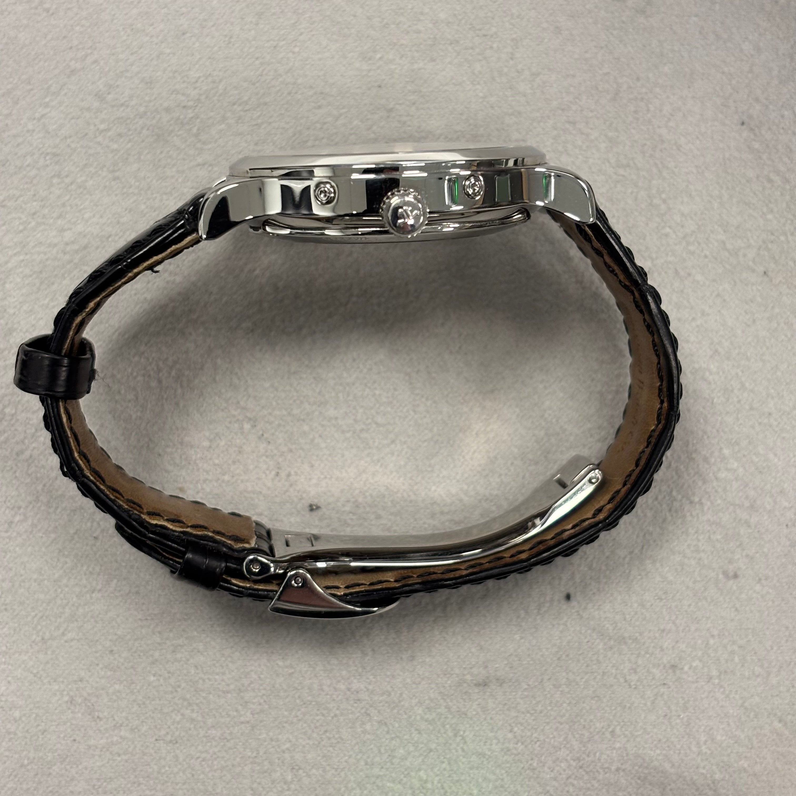 Jaeger-LeCoultre Master 37mm Silver Dial Watch Ref# 140.840.987 - Happy Jewelers Fine Jewelry Lifetime Warranty