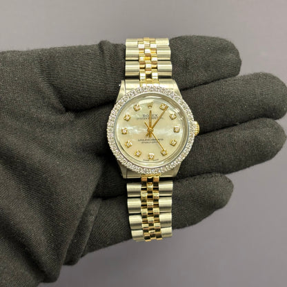 Rolex Oyster Perpetual 26mm MOP Dial Watch Ref# 6748 - Happy Jewelers Fine Jewelry Lifetime Warranty