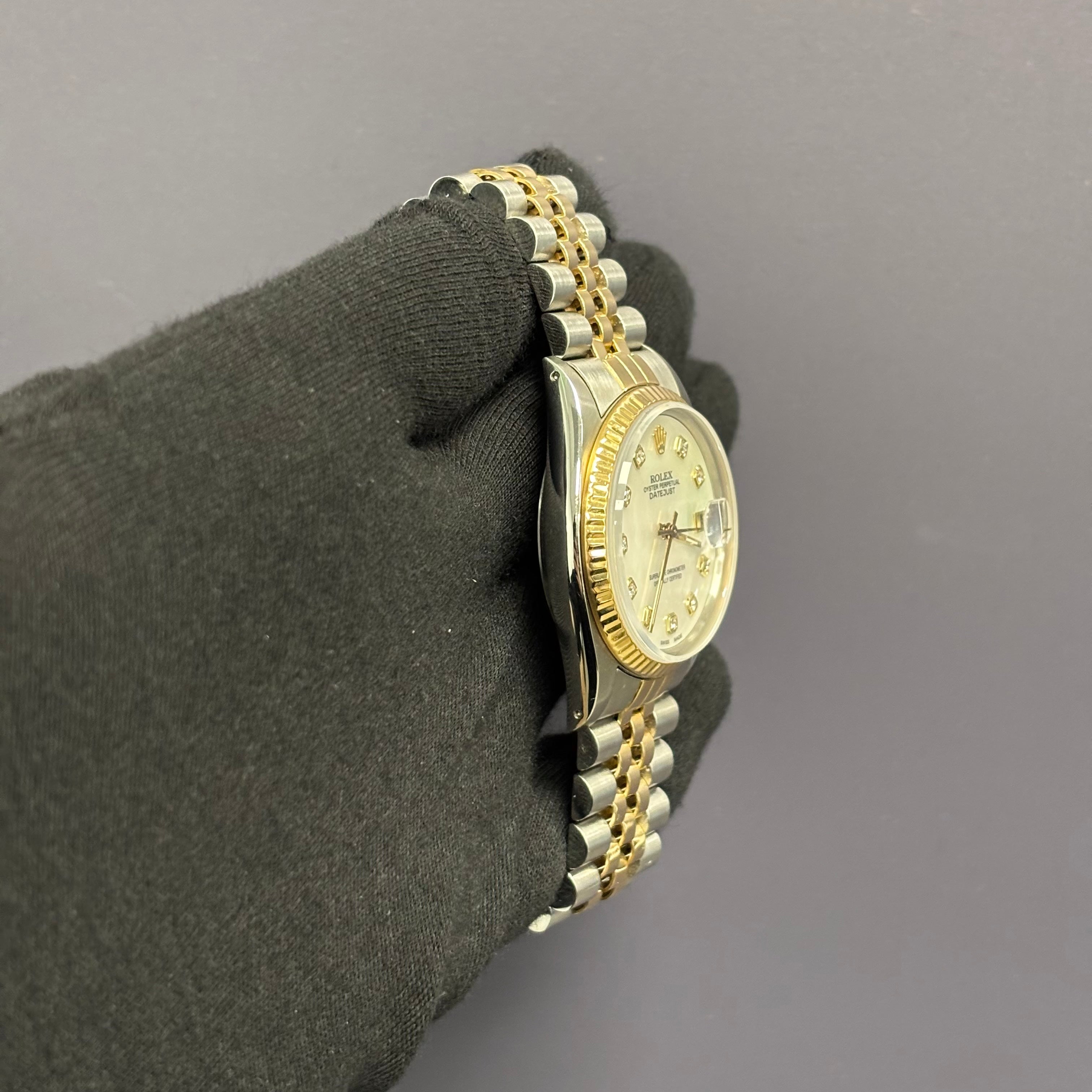 Rolex Datejust 36mm MOP Dial Watch Ref# 16253 - Happy Jewelers Fine Jewelry Lifetime Warranty