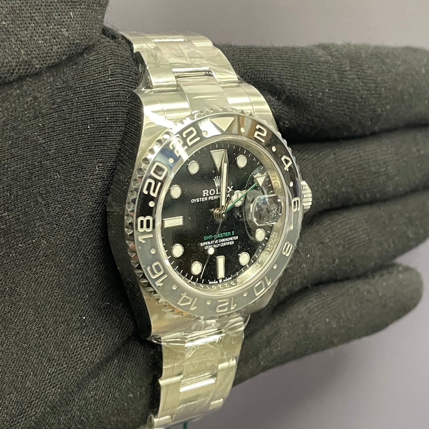 Rolex GMT-Master II 40mm Black Dial Ref# 126710GRNR