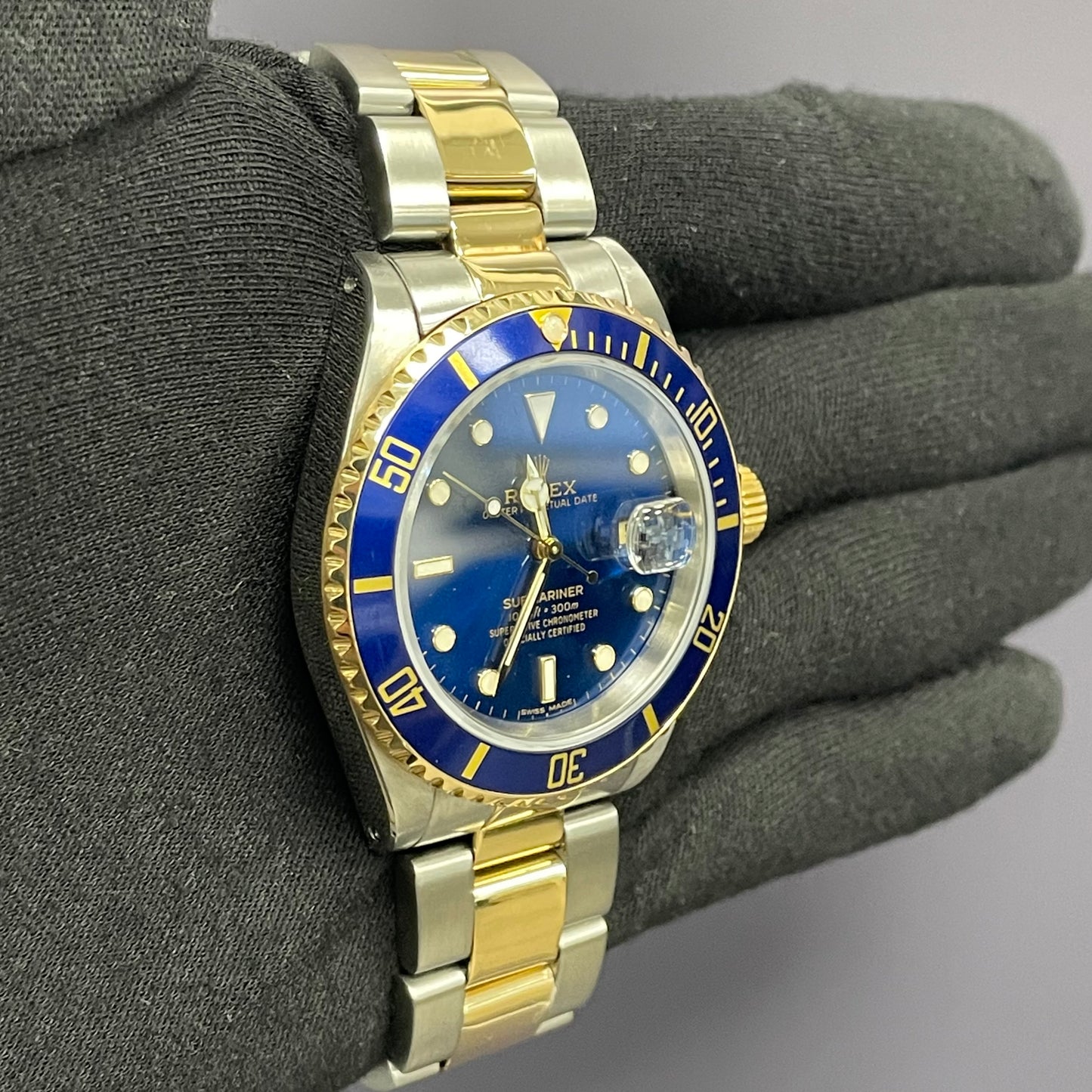 Rolex Submariner 40mm Blue Dial Watch Ref# 16613