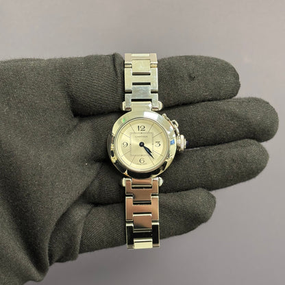 Cartier Pasha 27mm Silver Dial Watch Ref# W3140007 - Happy Jewelers Fine Jewelry Lifetime Warranty