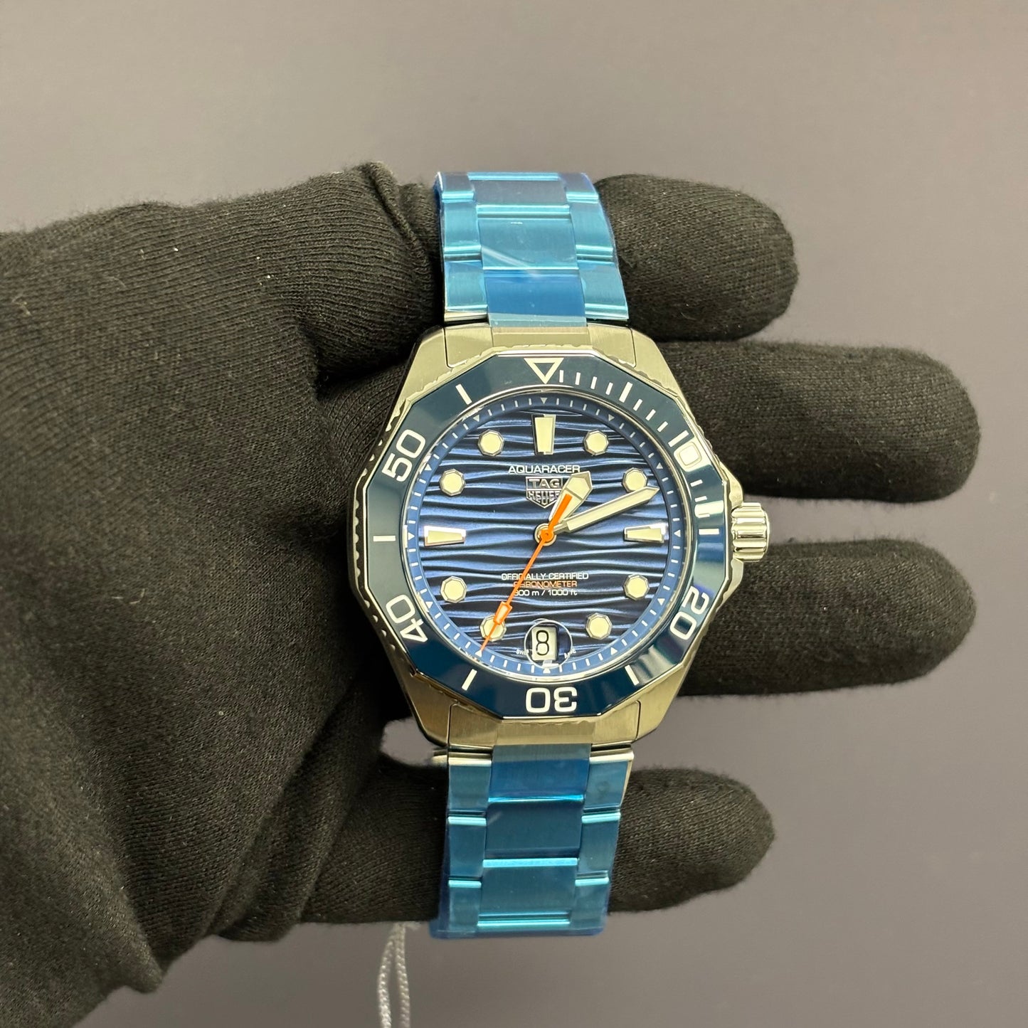 Tag Heuer Aquaracer 42mm Blue Dial Watch Ref# WBP5111