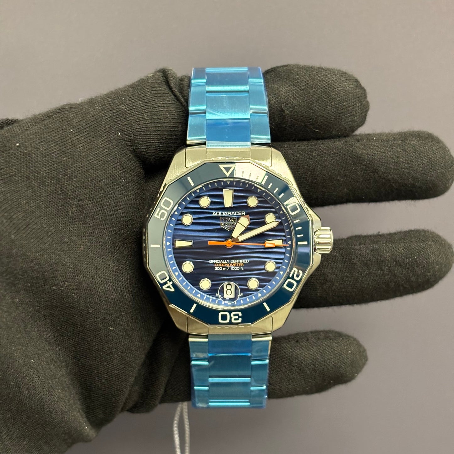 Tag Heuer Aquaracer 42mm Blue Dial Watch Ref# WBP5111