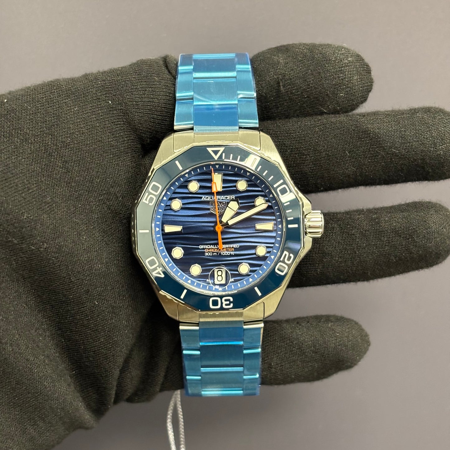 Tag Heuer Aquaracer 42mm Blue Dial Watch Ref# WBP5111