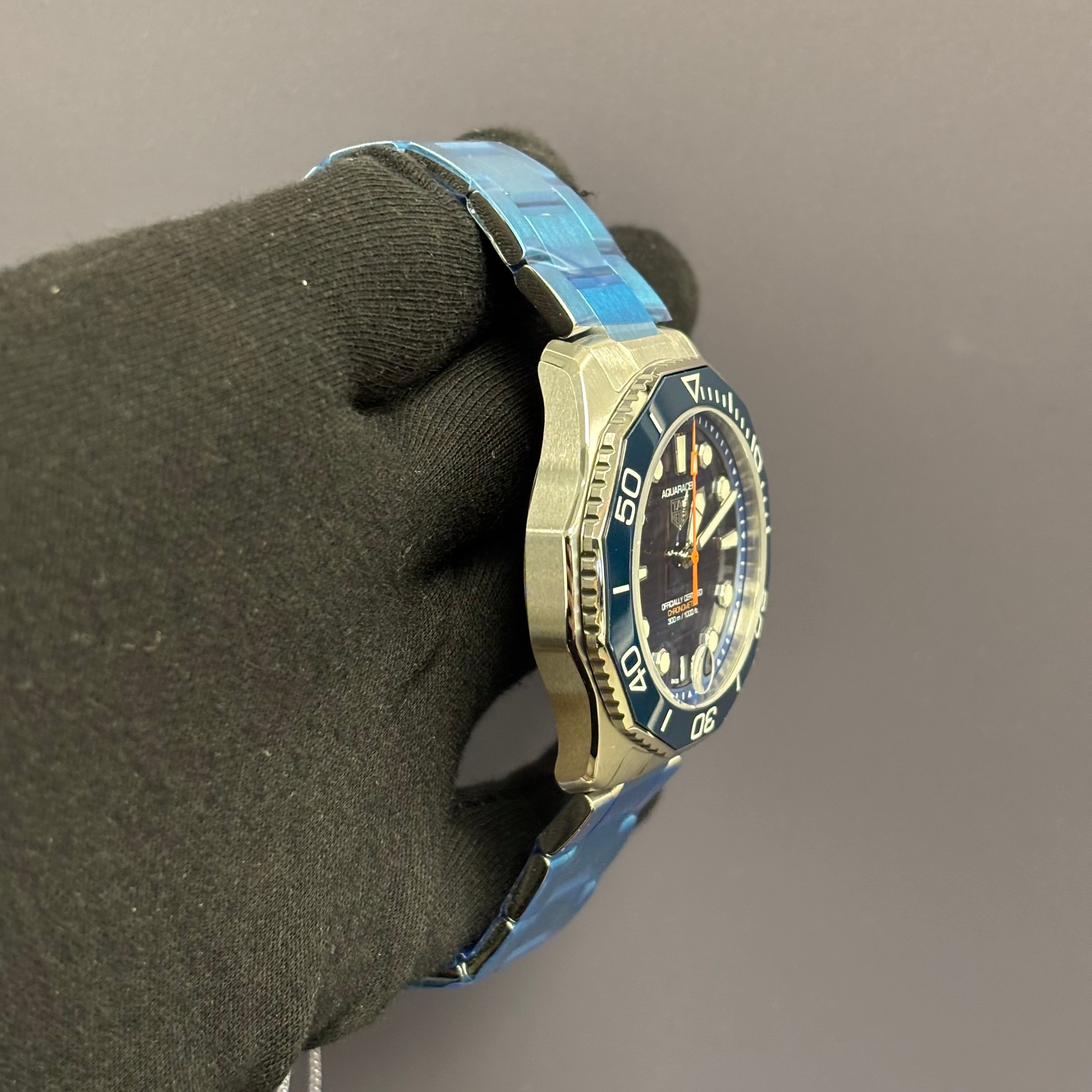 Tag Heuer Aquaracer 42mm Blue Dial Watch Ref# WBP5111 - Happy Jewelers Fine Jewelry Lifetime Warranty