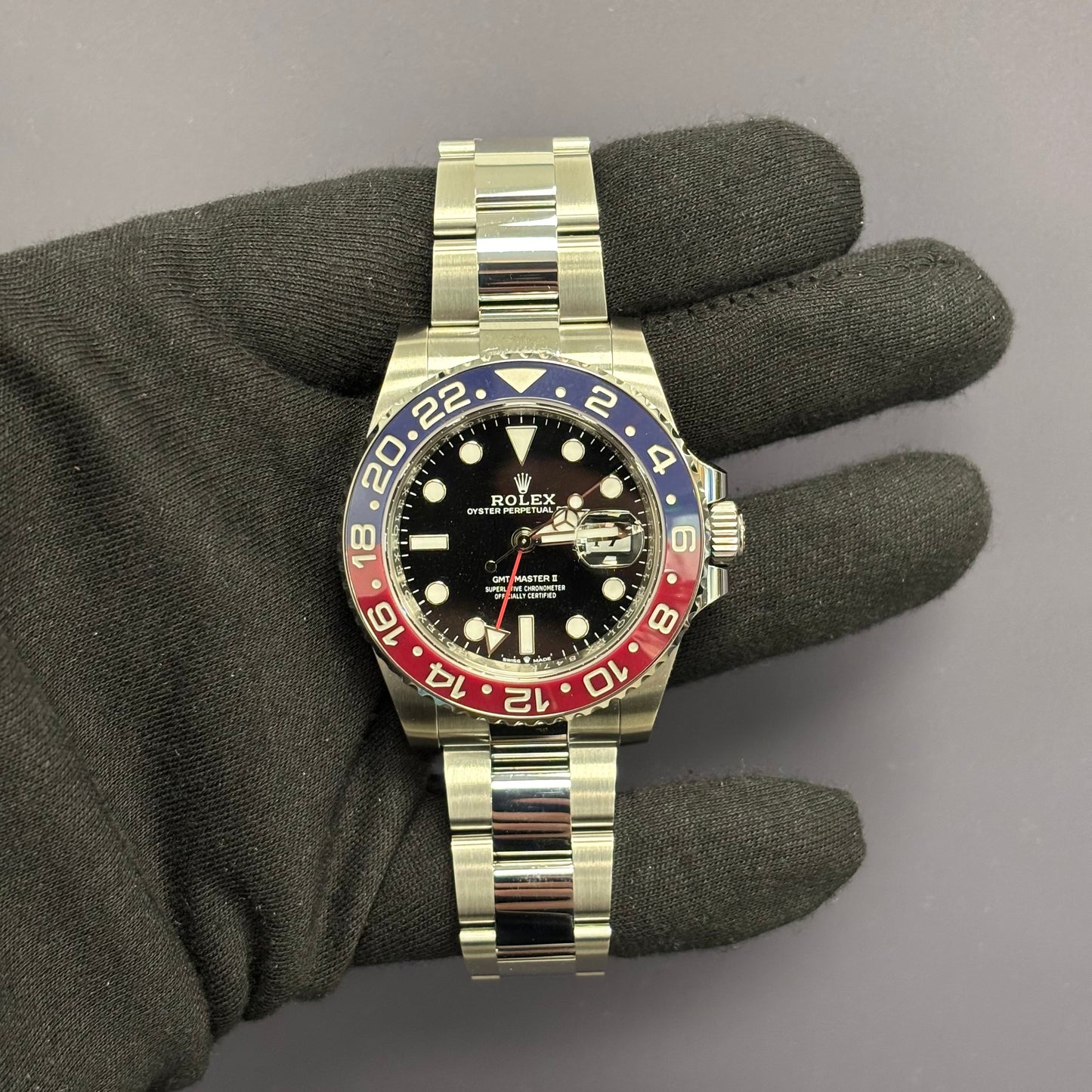 Rolex GMT-Master II 40mm Black Dial Watch Ref# 126710BLRO