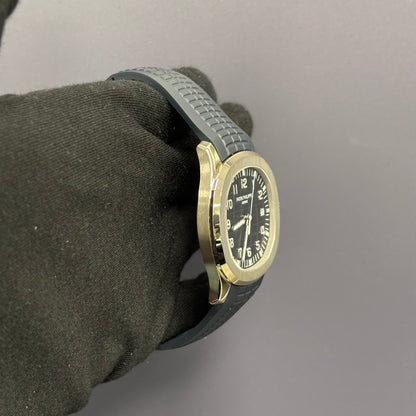 Patek Philippe Aquanaut 42mm Blue Dial Watch Ref# 5168G-001 - Happy Jewelers Fine Jewelry Lifetime Warranty