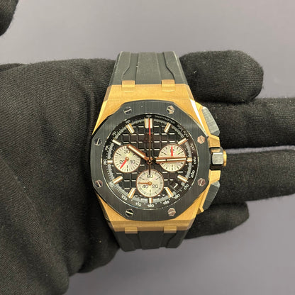 Audemars Piguet Royal Oak 43mm Black Dial Watch Ref# 26420RO.OO.A002CA.01 - Happy Jewelers Fine Jewelry Lifetime Warranty