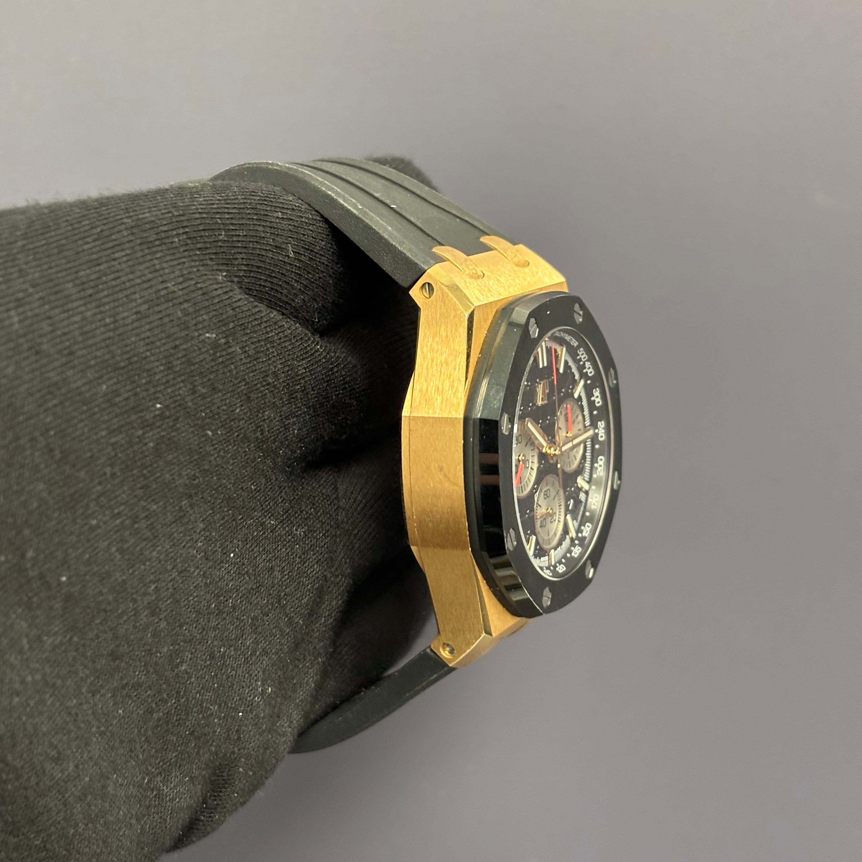 Audemars Piguet Royal Oak 43mm Black Dial Watch Ref# 26420RO.OO.A002CA.01 - Happy Jewelers Fine Jewelry Lifetime Warranty