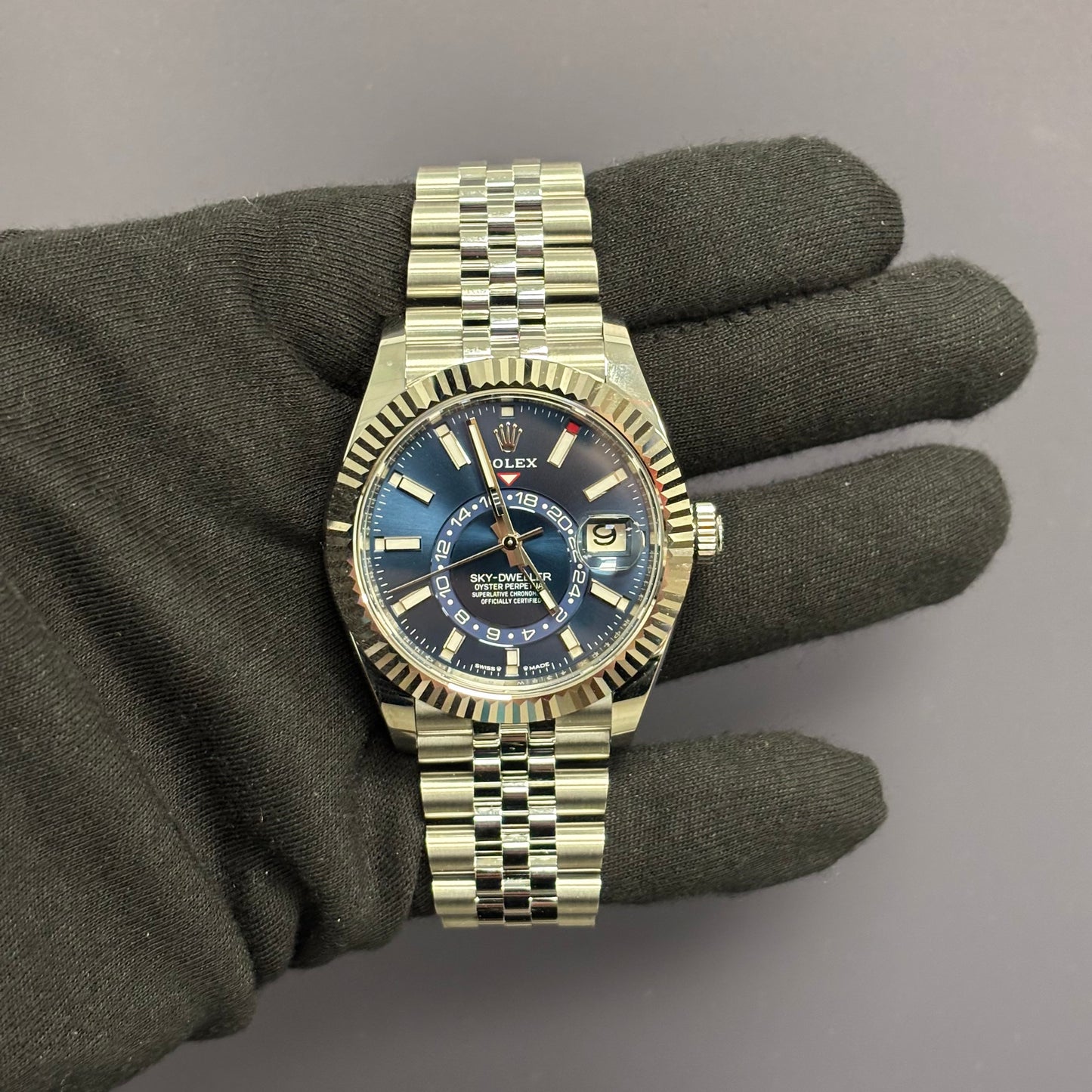 Rolex Sky-Dweller 42mm Blue Dial Watch Ref# 336934