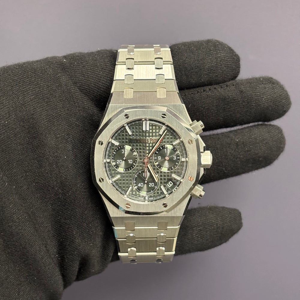 Audemars Piguet Royal Oak 41mm Green Dial Watch Ref# 26240ST.OO.1320ST.08