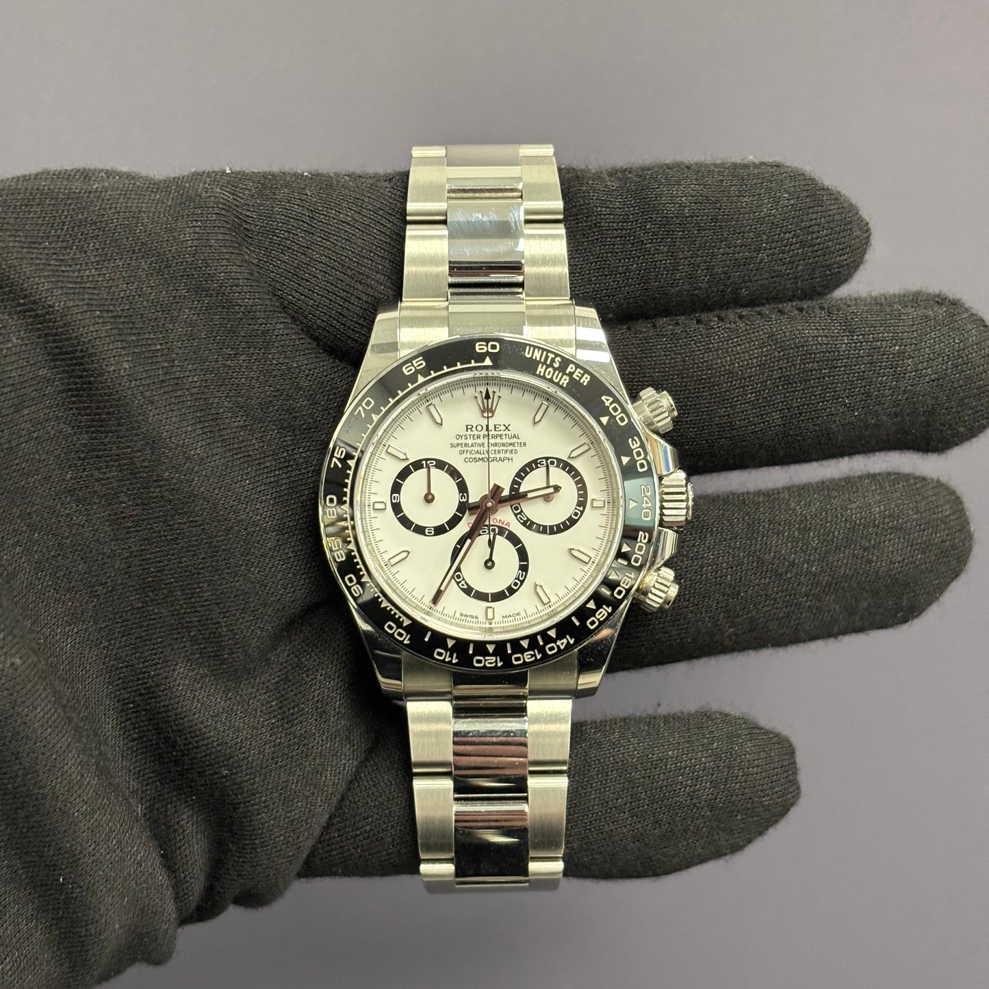 Rolex Daytona 40mm White Dial Watch Ref# 126500LN