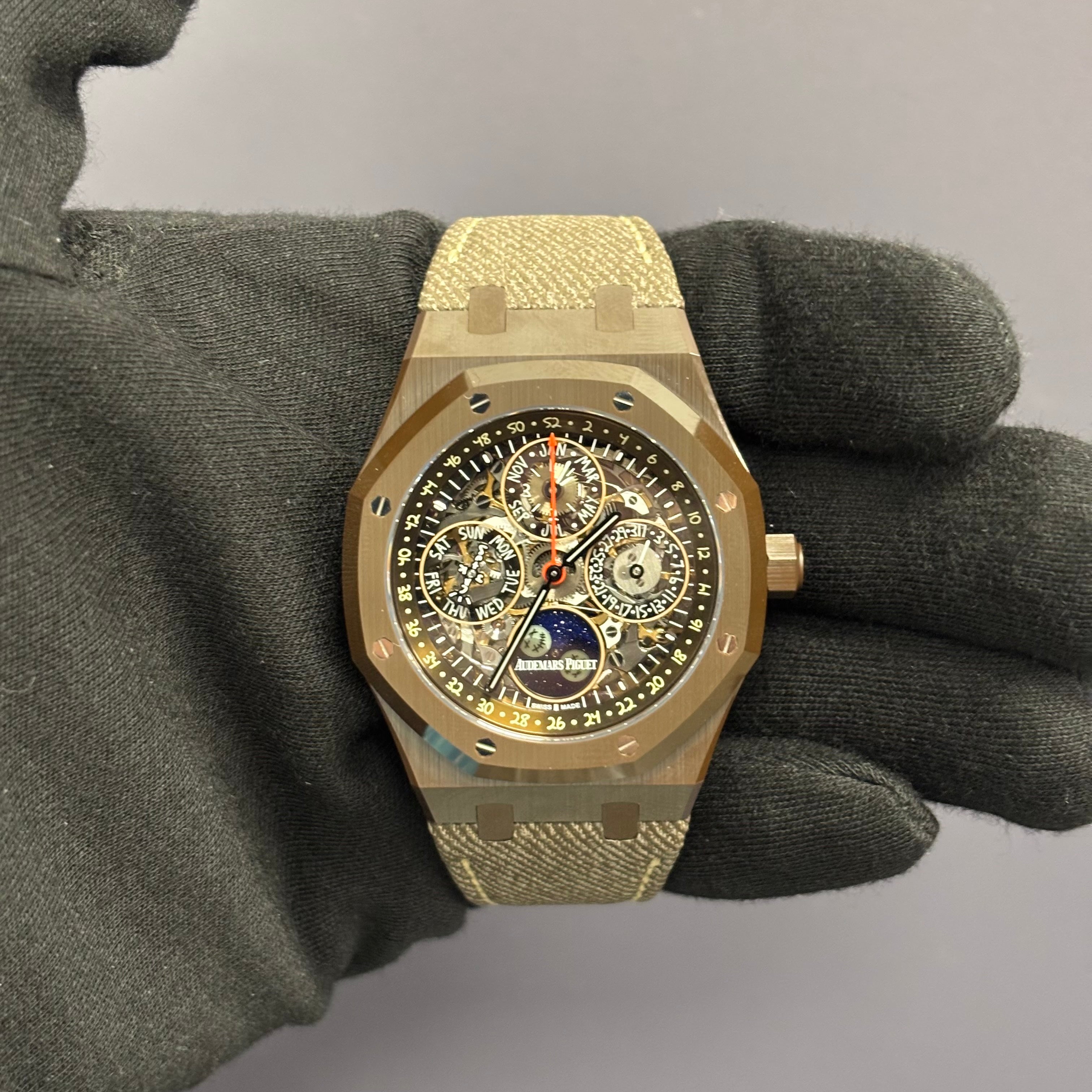 Audemars Piguet Royal Oak 41mm Openwork Dial Watch Ref# 26585CM.OO.D301VE.01 - Happy Jewelers Fine Jewelry Lifetime Warranty