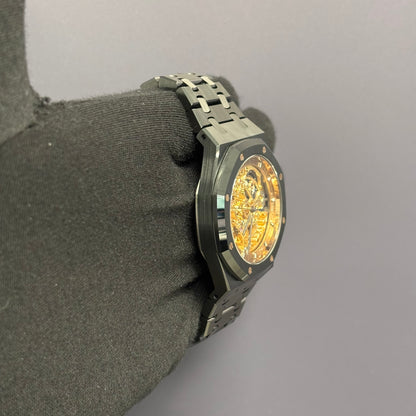 Audemars Piguet Royal Oak 41mm Pink Dial Watch Ref# 15416CE.OO.1225CE.02 - Happy Jewelers Fine Jewelry Lifetime Warranty