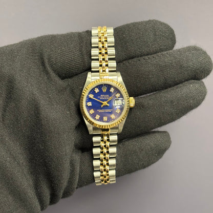Rolex Datejust 26mm Blue Dial Watch Ref# 69173 - Happy Jewelers Fine Jewelry Lifetime Warranty