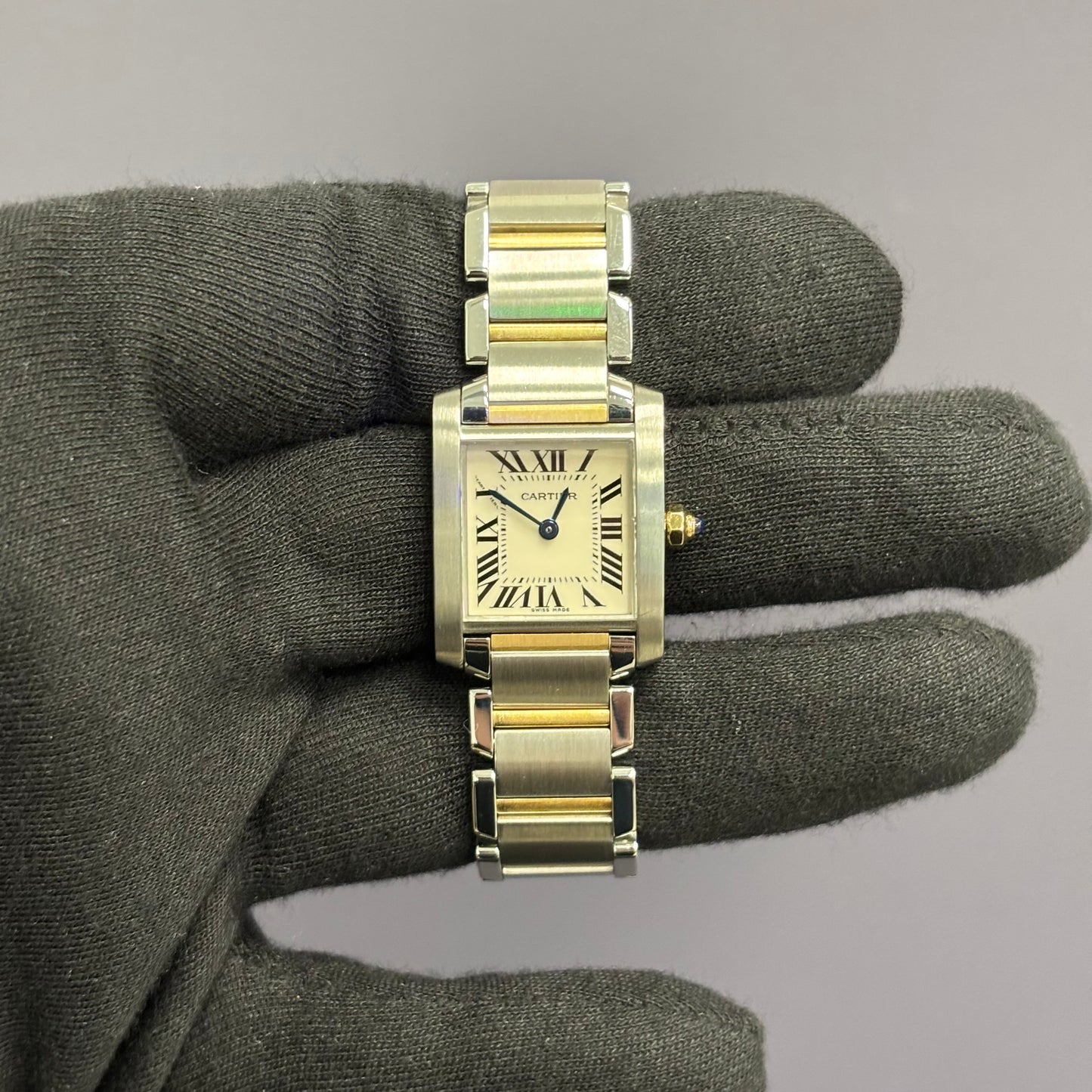 Cartier Tank 20mm White Dial Watch Ref# W51007Q4