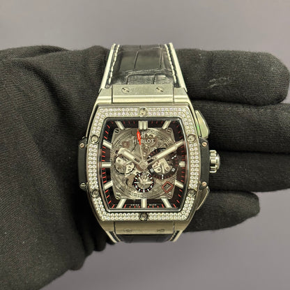 Hublot Spirit Of Big Bang 44mm Skeleton Dial Watch Ref# 641.NM.0173.LR - Happy Jewelers Fine Jewelry Lifetime Warranty