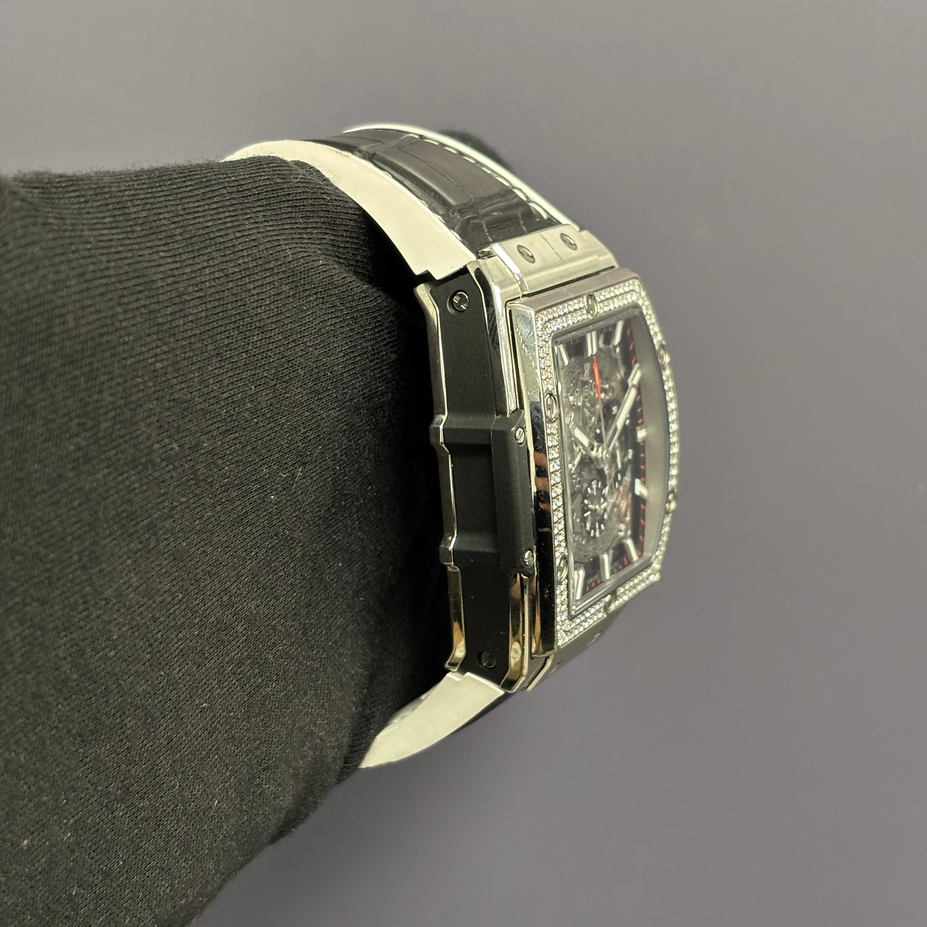 Hublot Spirit Of Big Bang 44mm Skeleton Dial Watch Ref# 641.NM.0173.LR - Happy Jewelers Fine Jewelry Lifetime Warranty