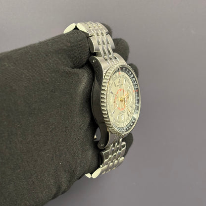 Breitling Montbrilliant 47mm White Dial Watch Ref# A23340 - Happy Jewelers Fine Jewelry Lifetime Warranty