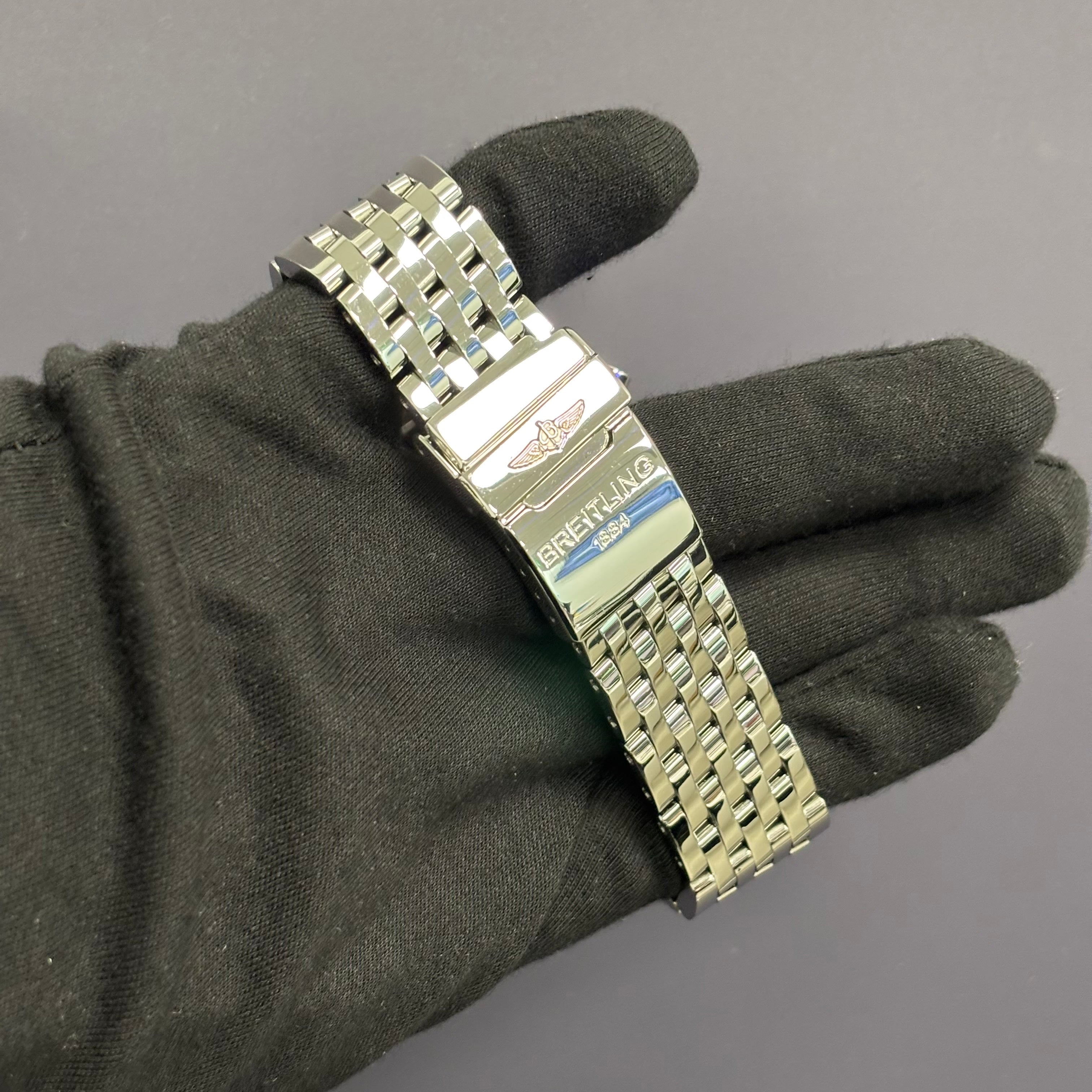 Breitling Montbrilliant 47mm White Dial Watch Ref# A23340 - Happy Jewelers Fine Jewelry Lifetime Warranty