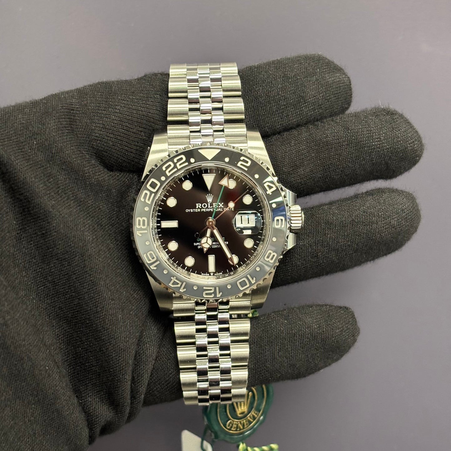 Rolex GMT-Master II 40mm Black Dial Ref# 126710GRNR