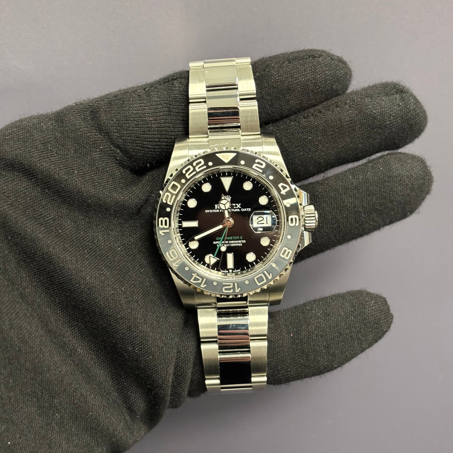 Rolex GMT-Master II 40mm Black Dial Ref# 126710GRNR