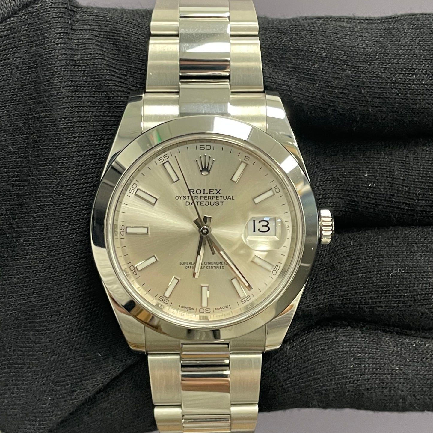 Rolex Datejust 41mm Silver Dial Watch Ref# 126300