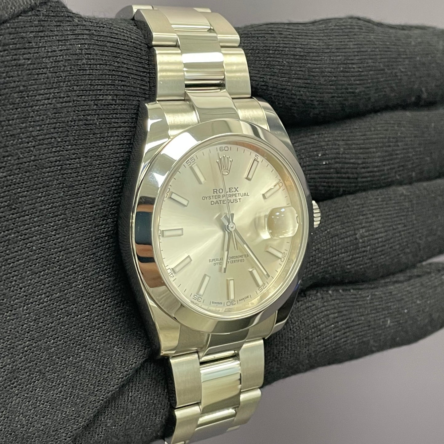 Rolex Datejust 41mm Silver Dial Watch Ref# 126300