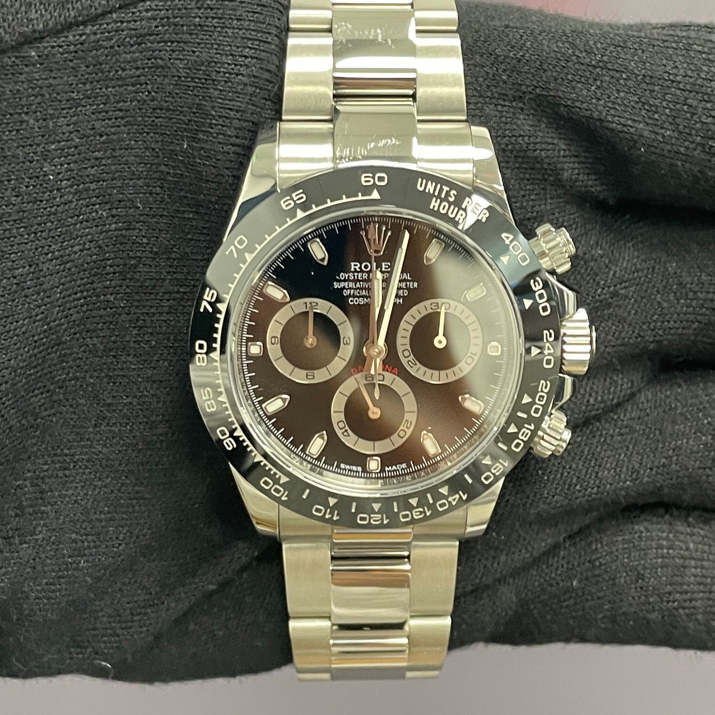 Rolex Daytona 40mm Black Dial Watch Ref# 116500LN