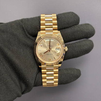 Rolex Day-Date 40mm Sundust Dial Watch Ref# 228235 - Happy Jewelers Fine Jewelry Lifetime Warranty