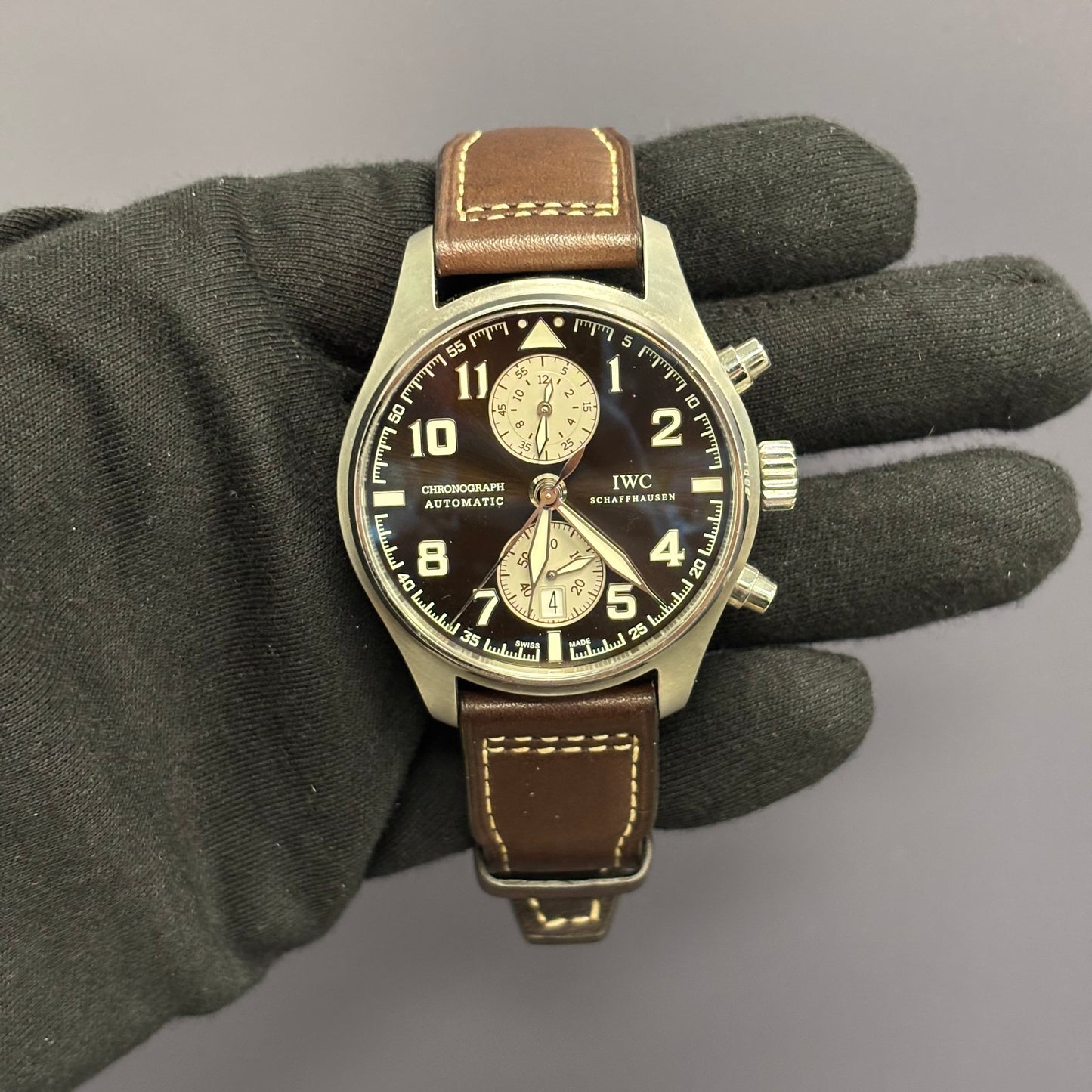 IWC Pilot's 43mm Brown Dial Watch Ref# IW387806