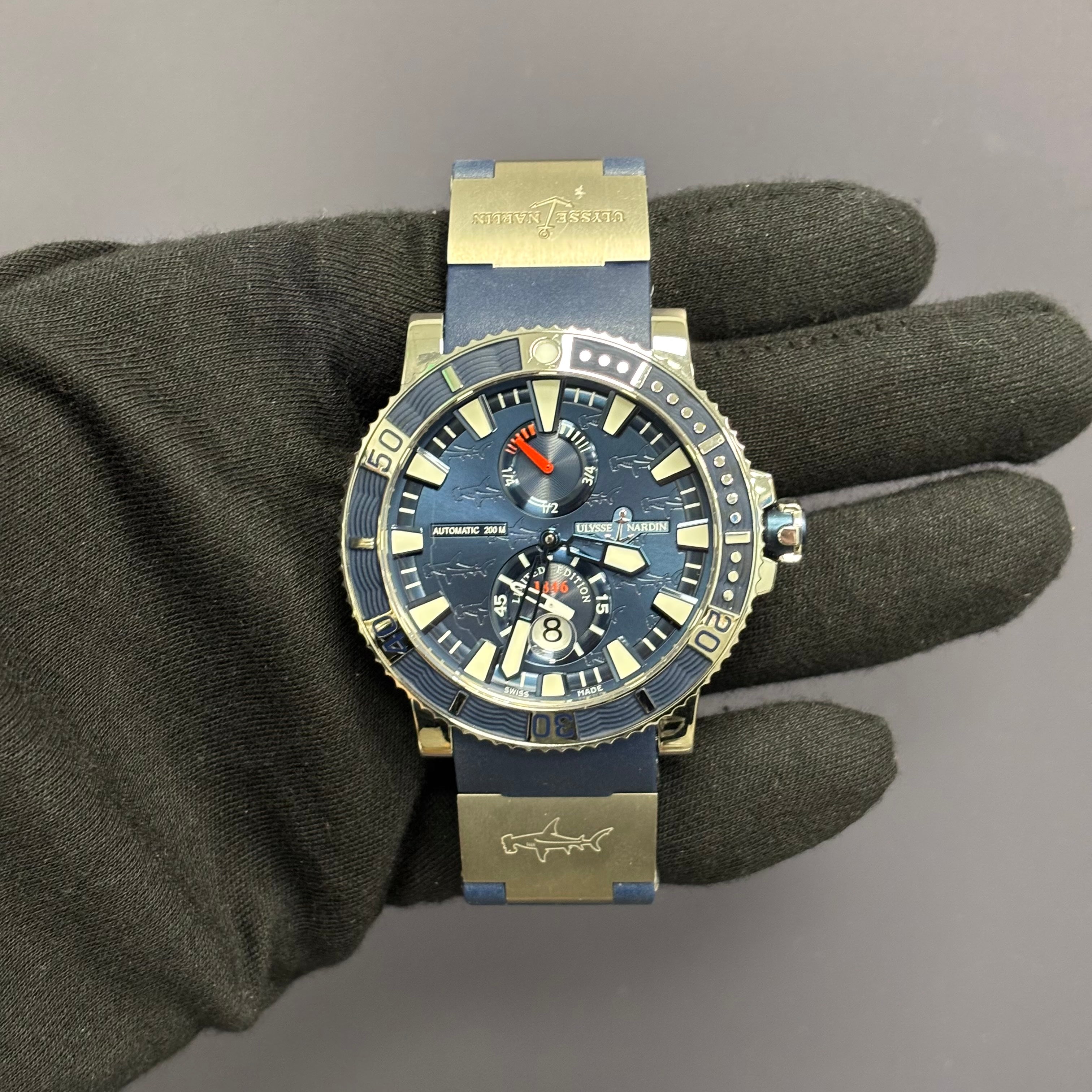 Ulysse Nardin Maxi Marine 42mm Blue Dial Watch Ref# 263-91 - Happy Jewelers Fine Jewelry Lifetime Warranty