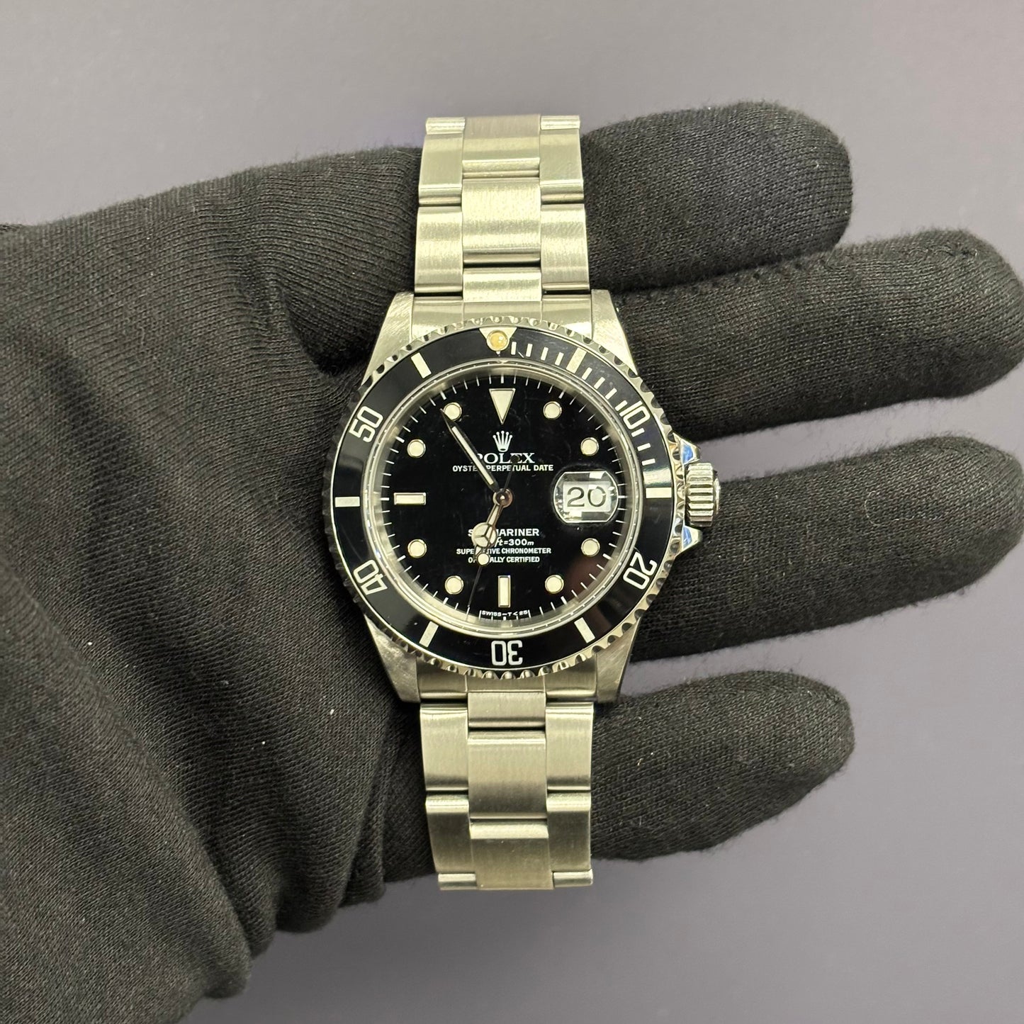 Rolex Submariner 40mm Black Dial Watch Ref# 16610