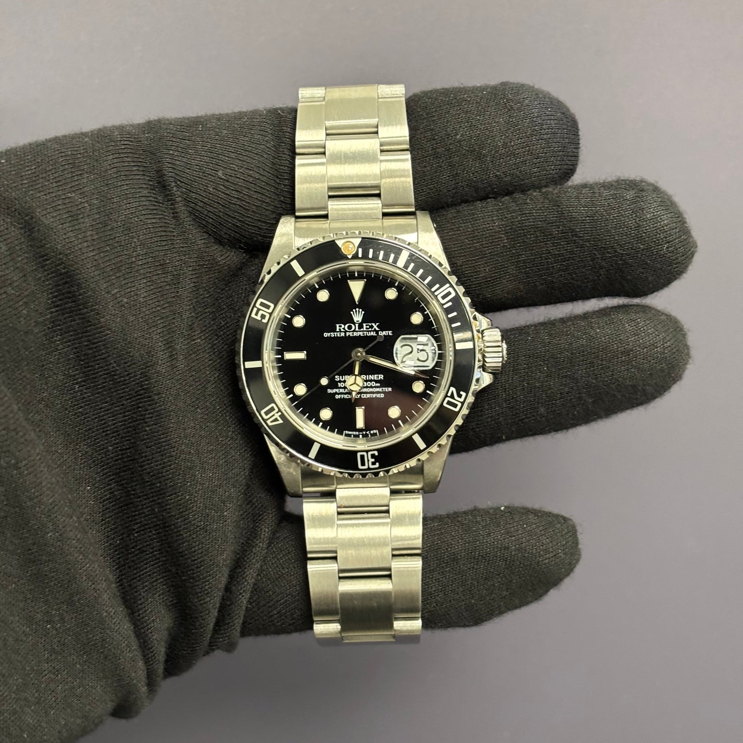 Rolex Submariner 40mm Black Dial Watch Ref# 16610