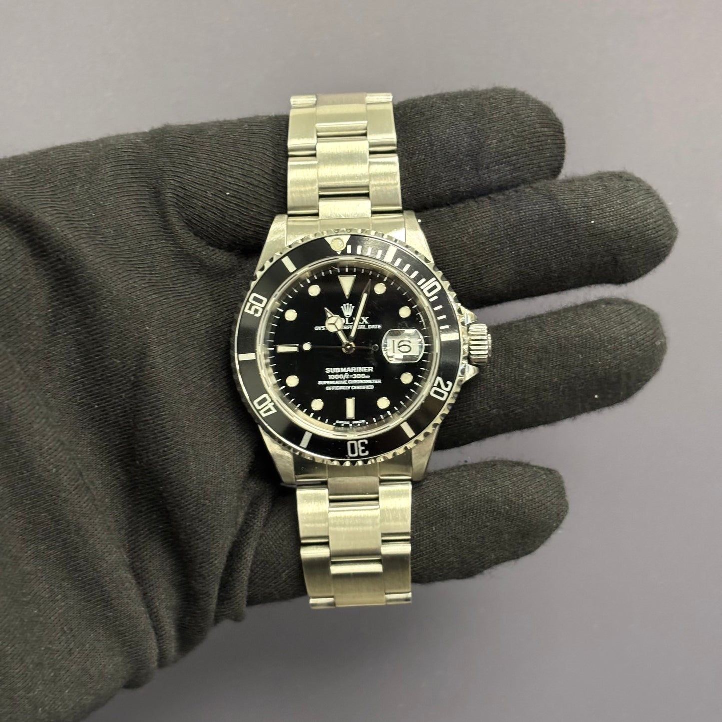 Rolex Submariner 40mm Black Dial Watch Ref# 16610