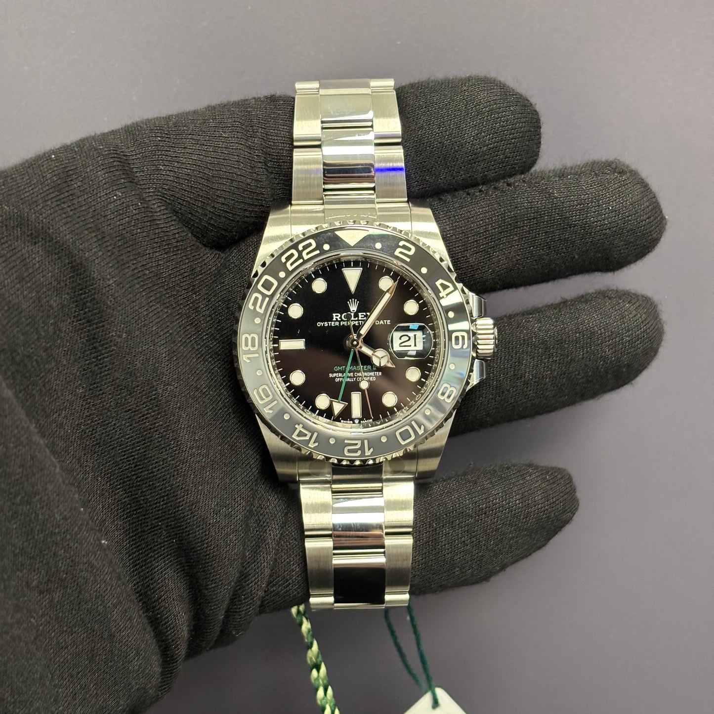 Rolex GMT-Master II 40mm Black Dial Ref# 126710GRNR