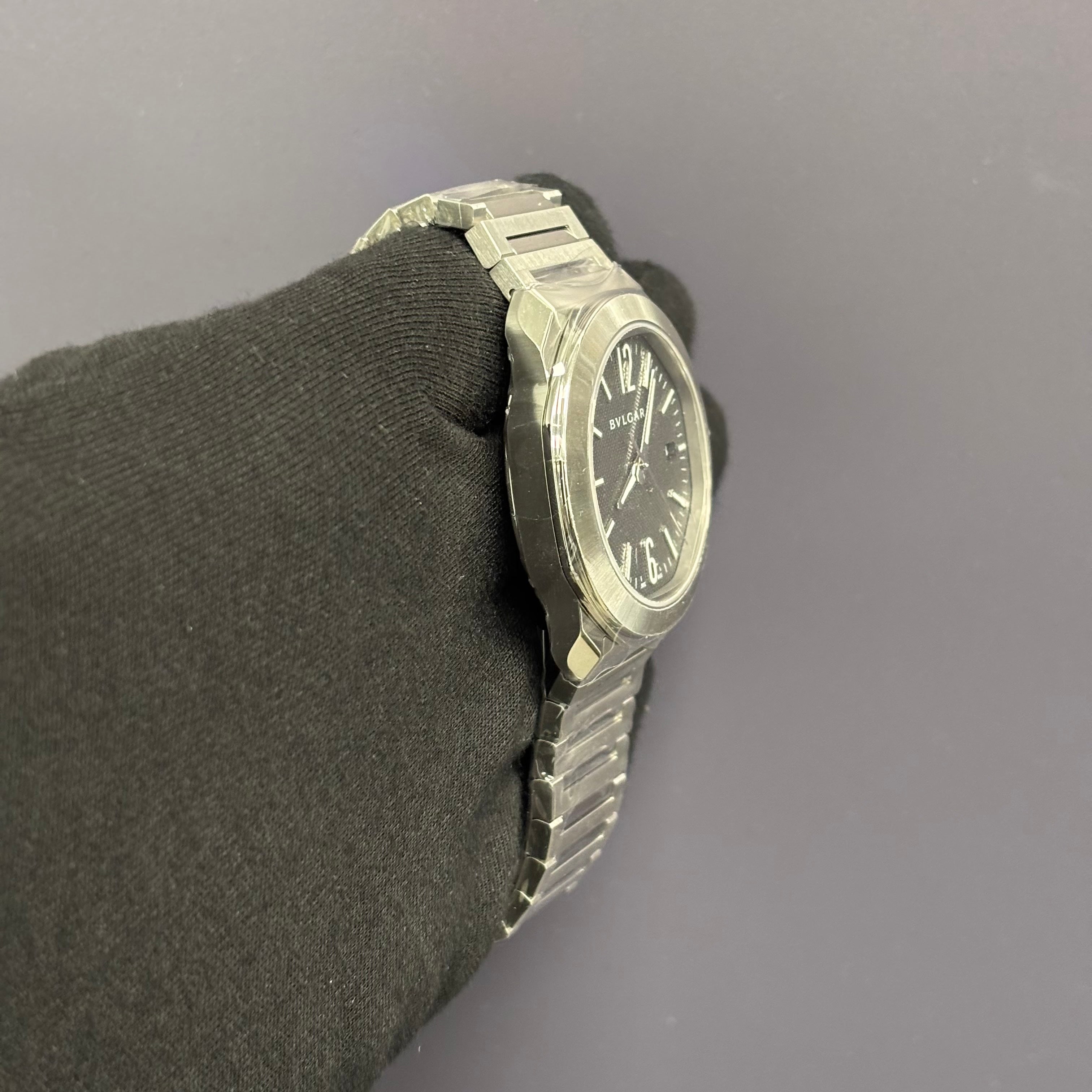 Bvlgari Octo 41mm Grey Dial Watch Ref# 103740 - Happy Jewelers Fine Jewelry Lifetime Warranty