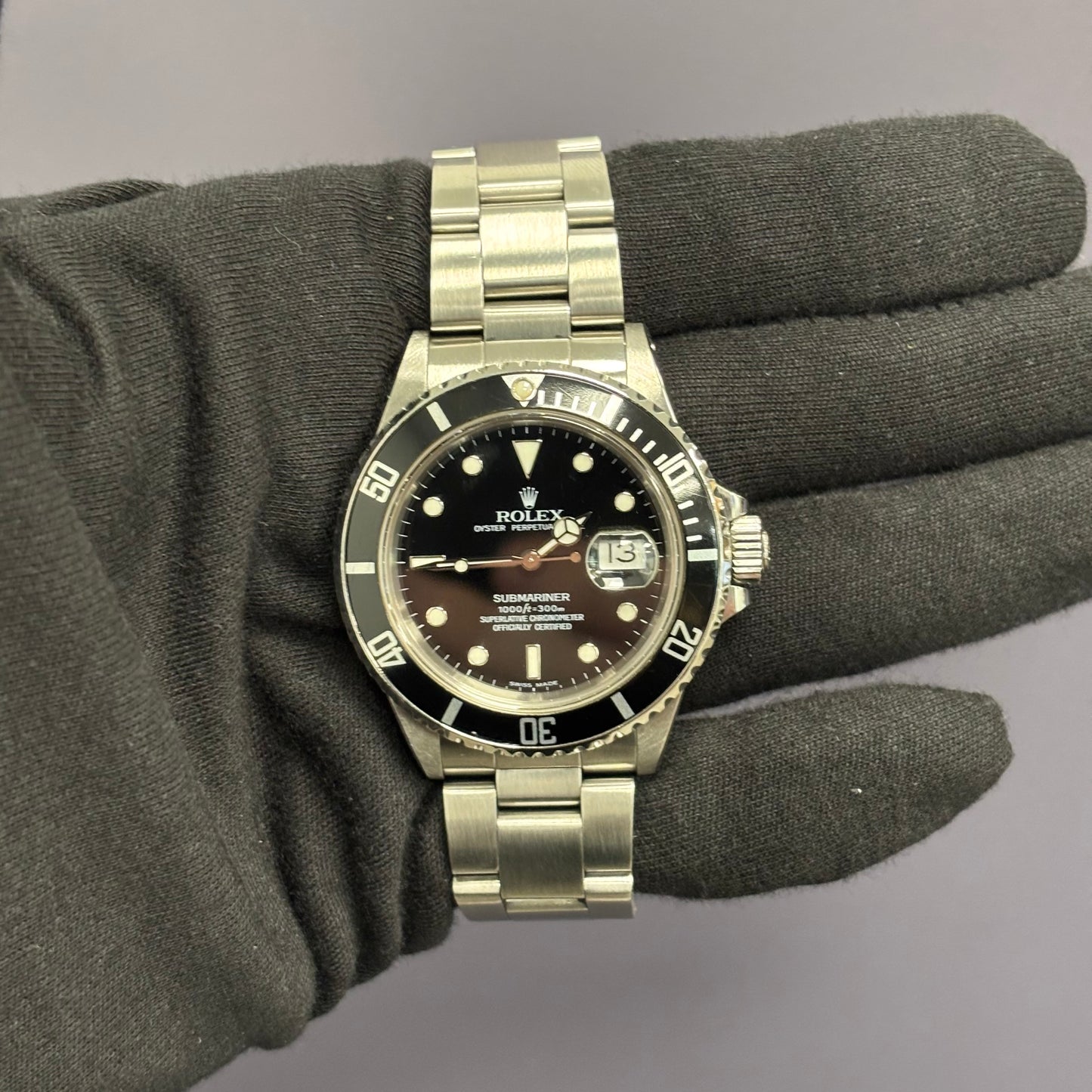 Rolex Submariner 40mm Black Dial Watch Ref# 16800