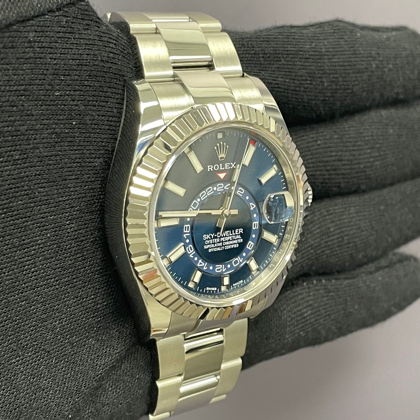 Rolex Sky-Dweller 42mm Blue Dial Watch Ref# 326934