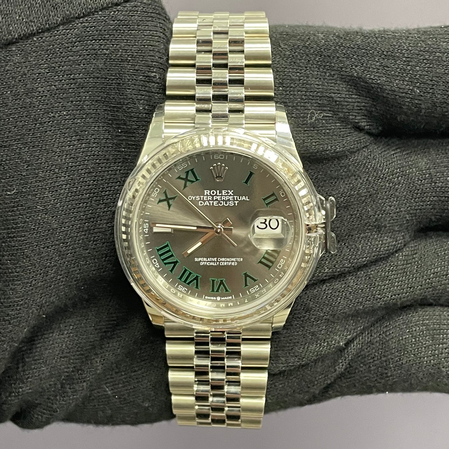 Rolex Datejust 36mm Wimbledon Dial Watch Ref# 126234