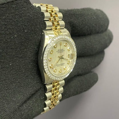 Rolex Datejust 31mm MOP Dial Watch Ref# 68273 - Happy Jewelers Fine Jewelry Lifetime Warranty