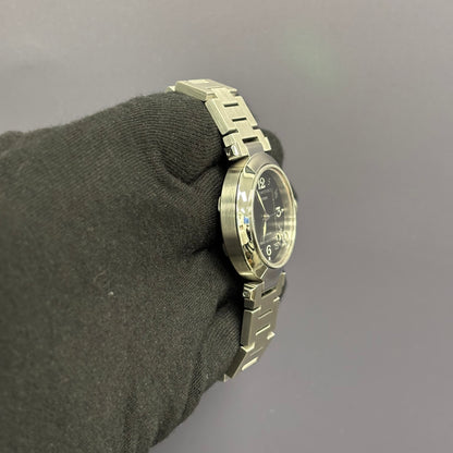 Cartier Pasha 35mm Black Dial Watch Ref# W31043M7 - Happy Jewelers Fine Jewelry Lifetime Warranty