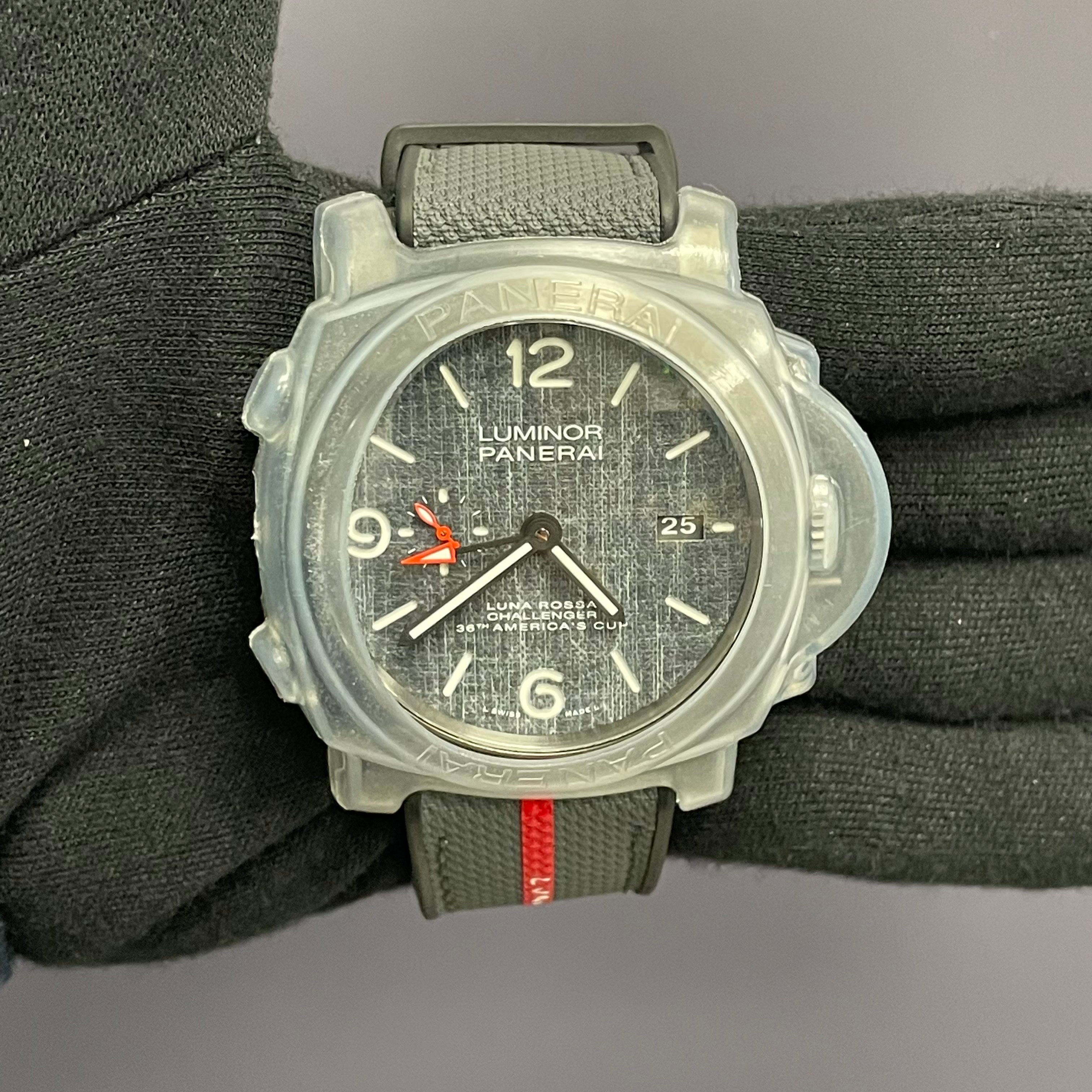 Panerai Luminor 44mm Black Dial Watch Ref# PAM01036 - Happy Jewelers Fine Jewelry Lifetime Warranty