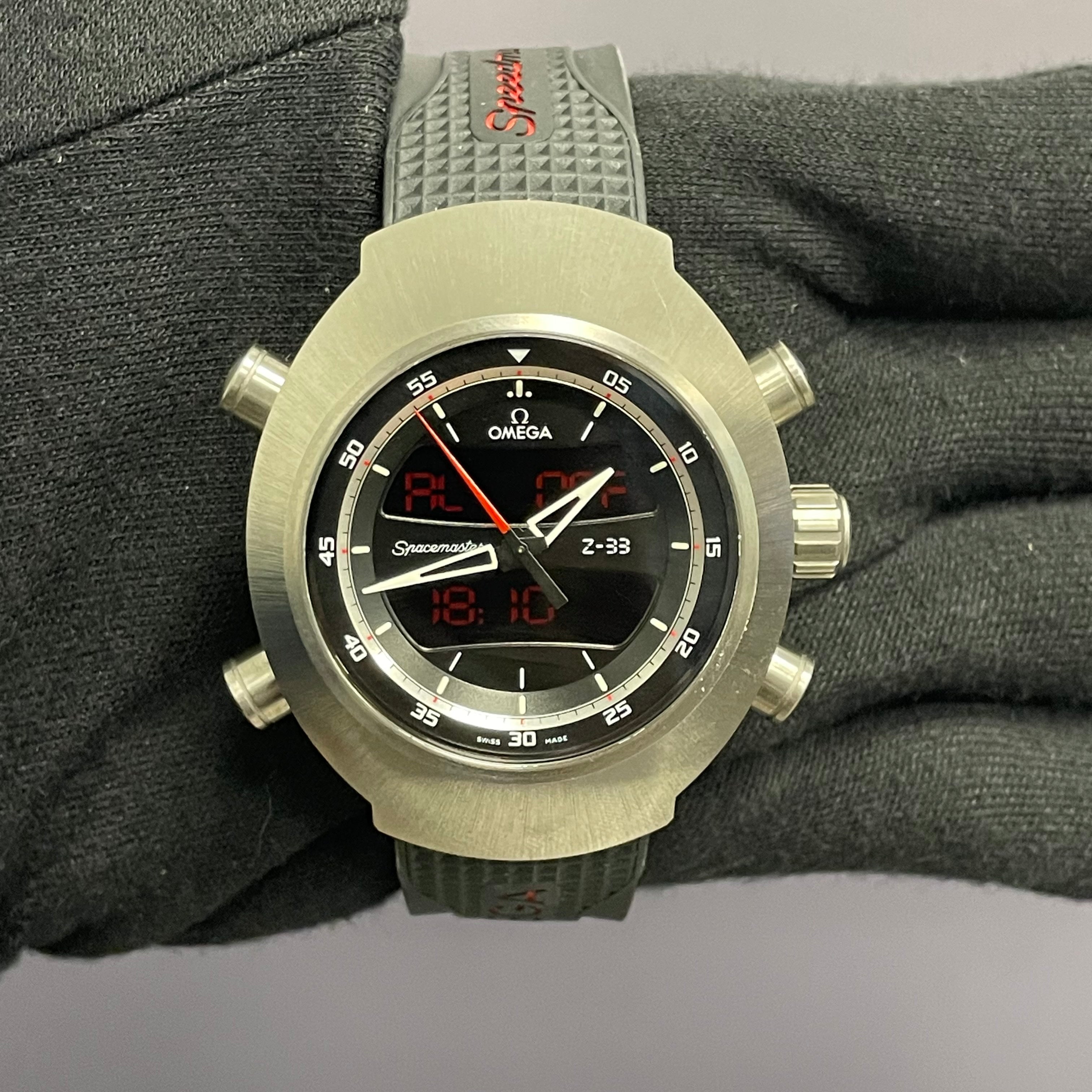 Omega Spacemaster 43mm Black Dial Watch Ref# 325.92.43.79.01.001 - Happy Jewelers Fine Jewelry Lifetime Warranty